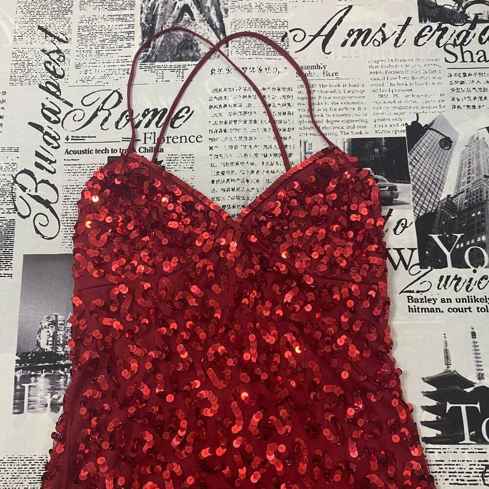 Betsey-johnson Women's Red Dress - Picture 3 of 8